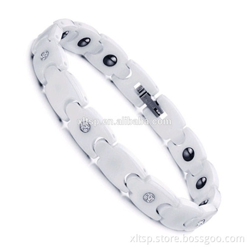 Fashion Ceramic Magnetic Healthy White Bracelet